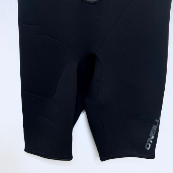 O’Neill Wetsuit Men Medium Hammer 2/1 mm Short Sleeve Spring Suit Black Back Zip - Picture 5 of 9